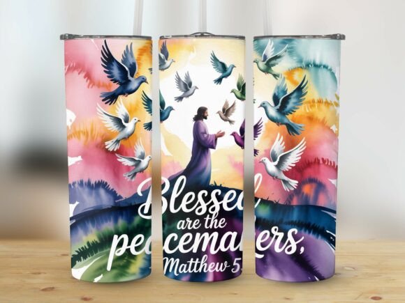 Christian Bible Quote Tumbler Wrap PNG