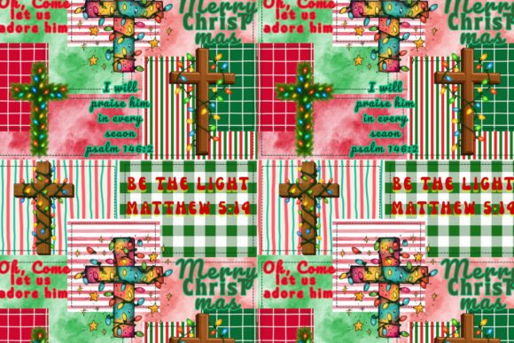 Christian Christmas Seamless Illustrations