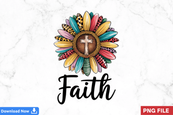 Faith PNG Sublimation Design, Christian Illustrations