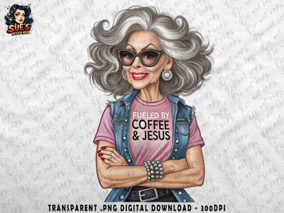 Fueled by Coffee Jesus Faith Humor Illustrations