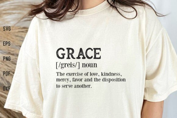 Grace Definition SVG Christian SVG Shirt for Crafts