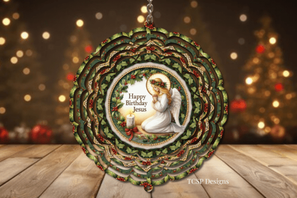 Happy Birthday Jesus Wind Spinner