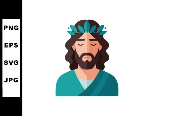 Jesus Christ Vector Illustration with Bl — Illustrations