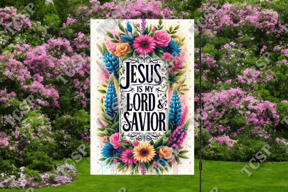 Jesus is Garden Flag — Crafts Brand Design Asset Review