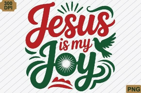 Jesus is My Joy T-Shirt Design PNG