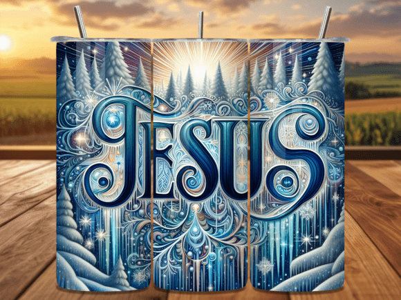 Winter Jesus Christian Scripture Tumbler Wraps